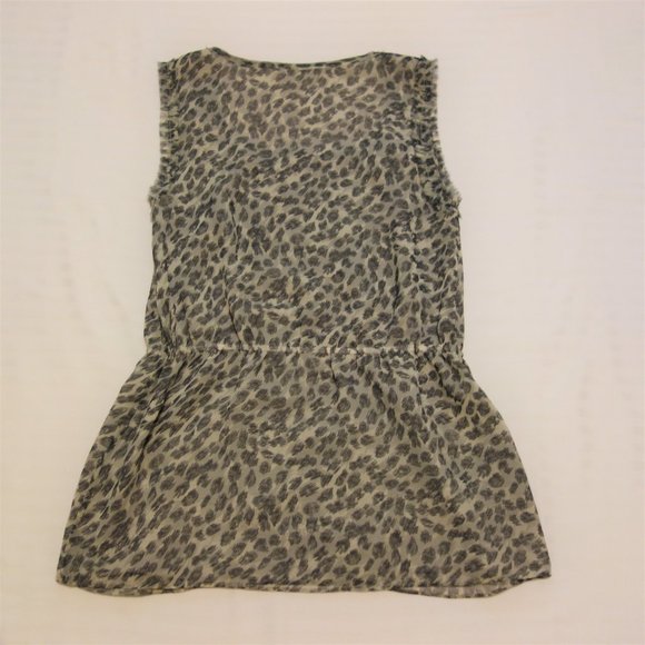 Banana Republic Animal Print Sleeveless Blouse - Picture 8 of 10